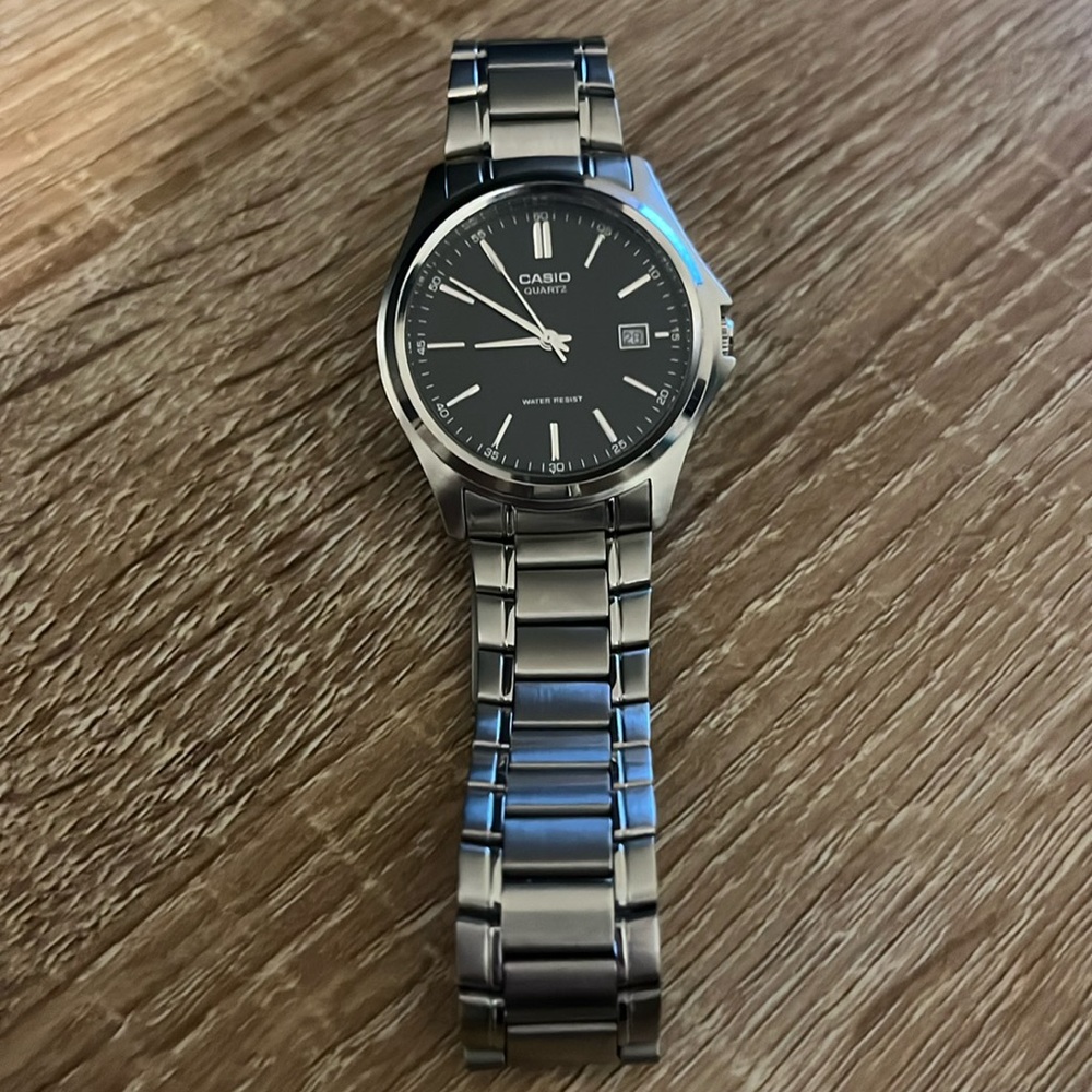 Stainless steel Casio clasp watch